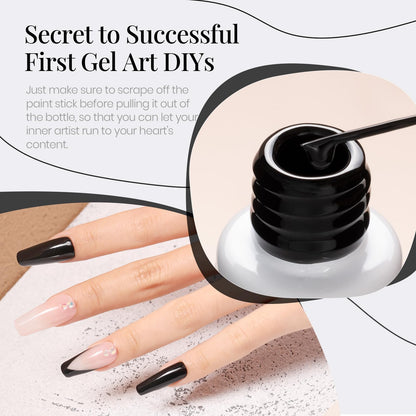 Beetles Nail Stamp, 4Pcs French Tip Tool Easy Manicure Nail Stamper Single Head Soft Silicone Long & Short French Tip Stamp Tool with 2Pcs Nail Scraper Decorations Gift for Women