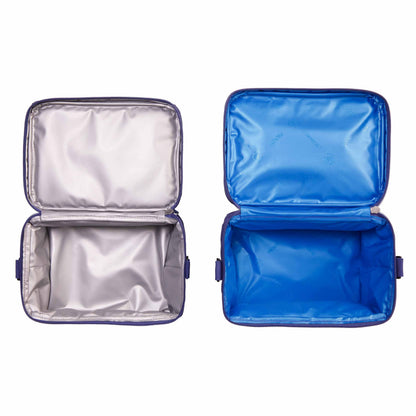 PackIt MOD 3-IN-1 Lunch Box, True Blue, Triple Function System, Insulated and Freezable with EcoFreeze Technology, Removable Crossbody Strap, Top Handle, Designed for Fresh Office or Work Lunches