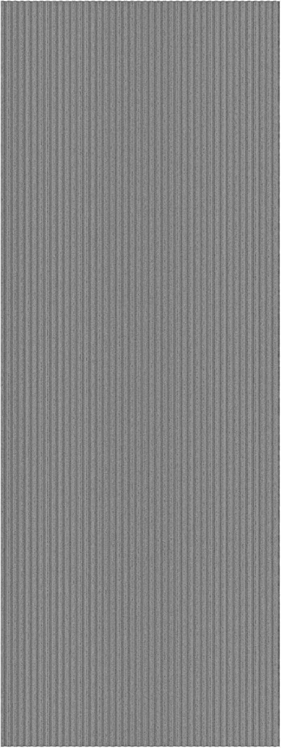 Ottomanson Non-Slip Rubberback Area Rug - Solid Design Indoor/Outdoor Rug for Entryway, Living Room, 2' x 4'