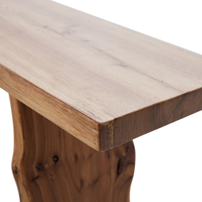 BALANBO Elm Wood Dining Bench Bedroom BenchesIn Footrest Stool Accent Bench for Entryway Dining Room Living Room Bedroom End of Bed Long 63IN