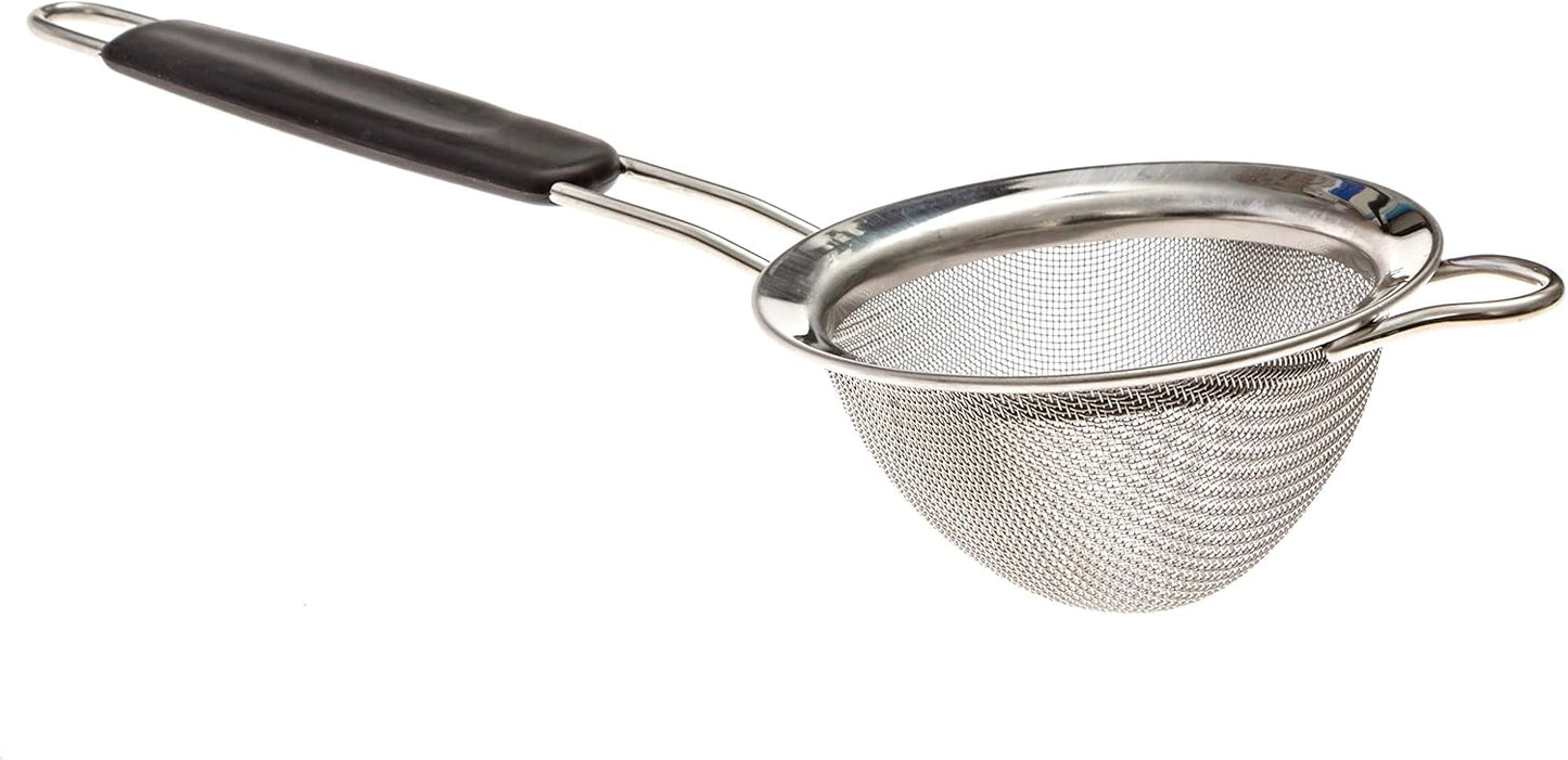 Fine Mesh Stainless Steel Mini Tea Strainer, 3 inch, Ideal for Straining Teas and Cocktails