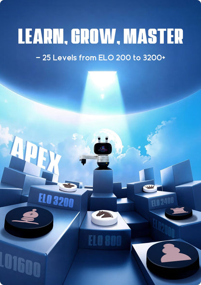 SenseRobot Lite AI Robotic Chess & 10x10 International Draughts Set with Robotic Arm, Electronic Chess Board for Kids & Adults, 25 Levels, 1200+ Lessons, Voice Guidance, Wi-Fi OTA
