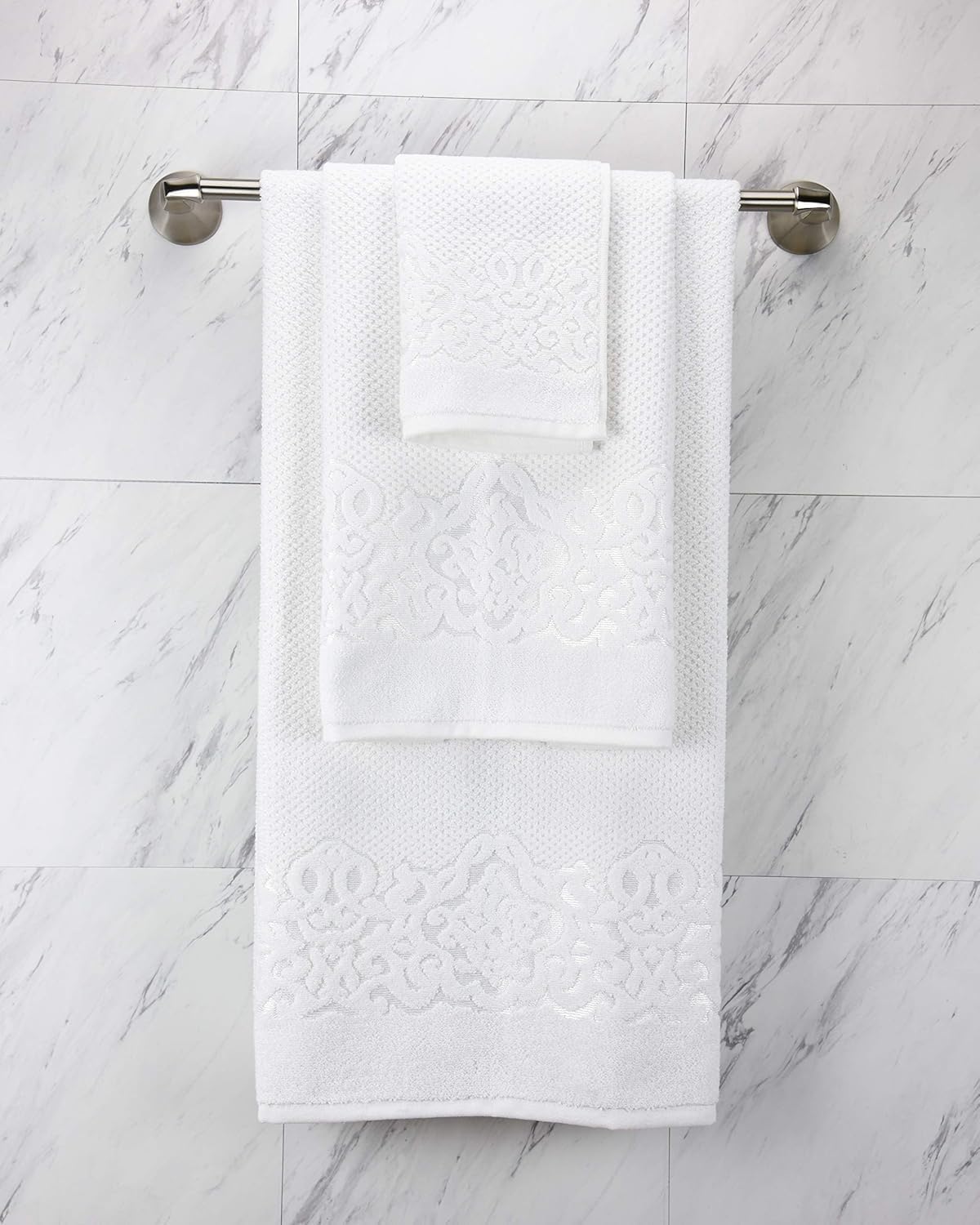 Set 6 Sets, EastNBlue Galata Premium Bath Towels of - Turkish Cotton Washcloths, Hand & Large Bath Towels Thick, Soft