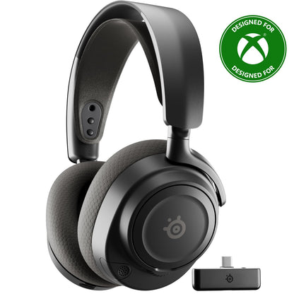 SteelSeries Arctis Nova 7X Wireless Gen 2 Gaming Headset - Real-Time App Control, 50+ HR Play, Neodymium Drivers, Mix 2.4GHz/Bluetooth, Xbox, PC, PS5/PS4, Switch 1/2, Mobile - Black