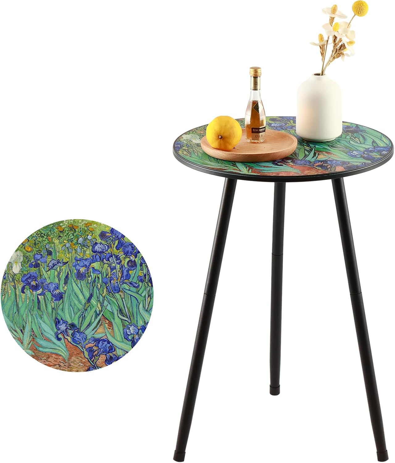 Outdoor Side Table Patio Side Tables for Outside End Tables Small Outdoor Table Round Patio Coffee Table Modern Metal