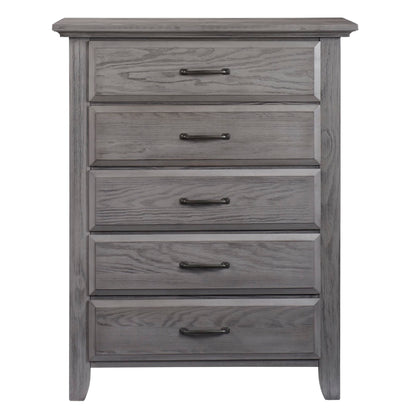 Soho Baby Chandler Premium 5-Drawer Dresser Chest, Graphite Gray