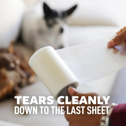 Scotch-Brite Pet Extra Sticky Large Surface Roller, Designed for Pet Hair, 60 Sheets