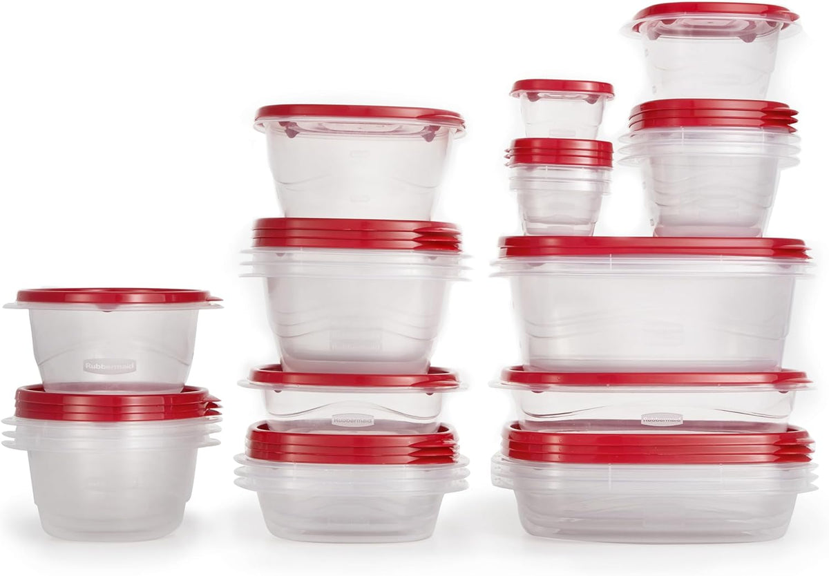 Rubbermaid TakeAlongs Food Storage Containers - 26-Piece Clear Set for Easy Meal Prep