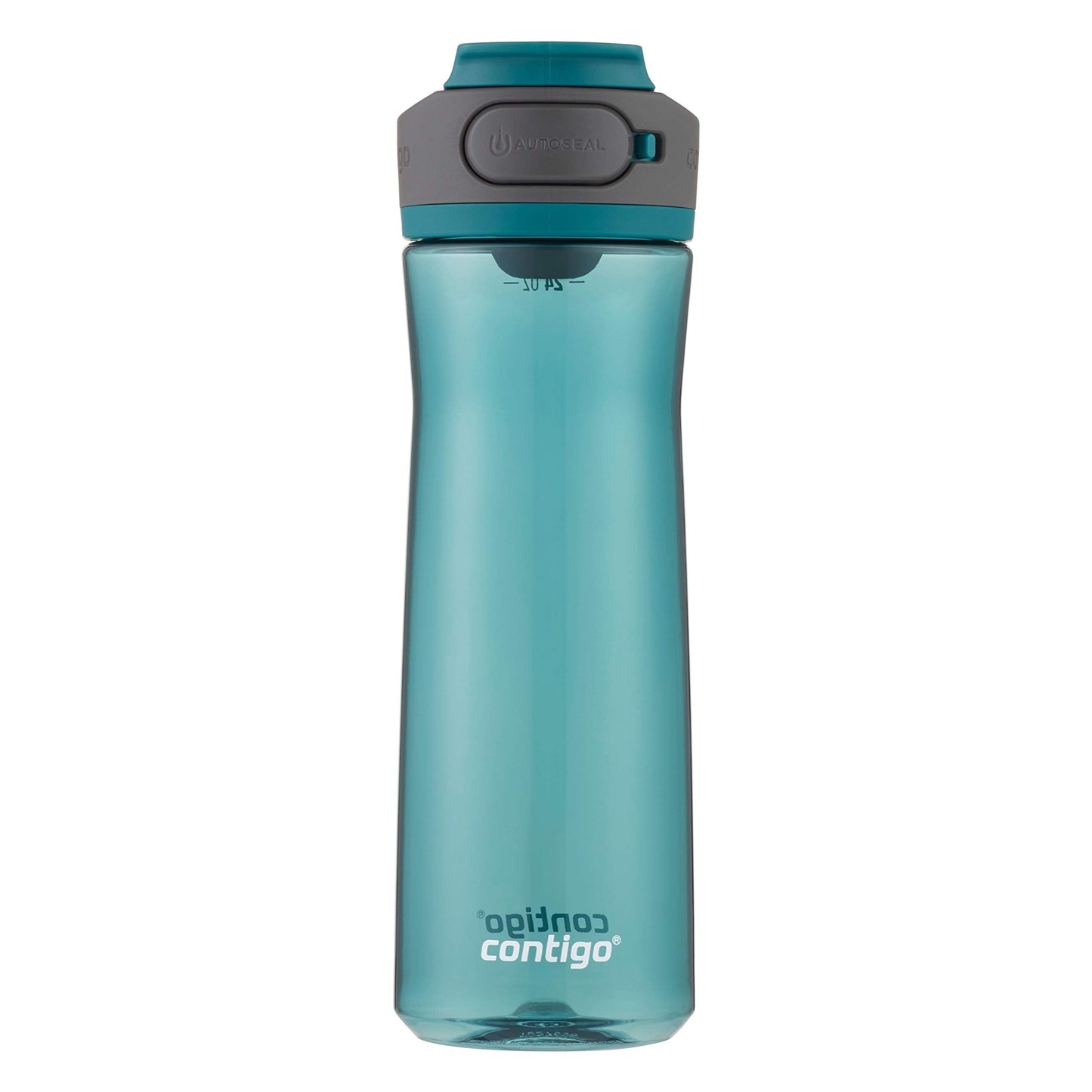 Contigo AUTOSEAL Cortland 24oz Water Bottle BPA-Free Plastic Spill Leak-Proof Lid and Carry Handle Dishwasher Safe Spirulina