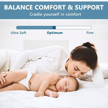 KELTARO Mattress Topper Full Size,Viscose Made from Bamboo Extra Thick Mattress Pad 8-21" Deep Pocket Soft Down Alternative Fill Mattress Protector Pillow Top Mattress Cover(54x75 Inches)