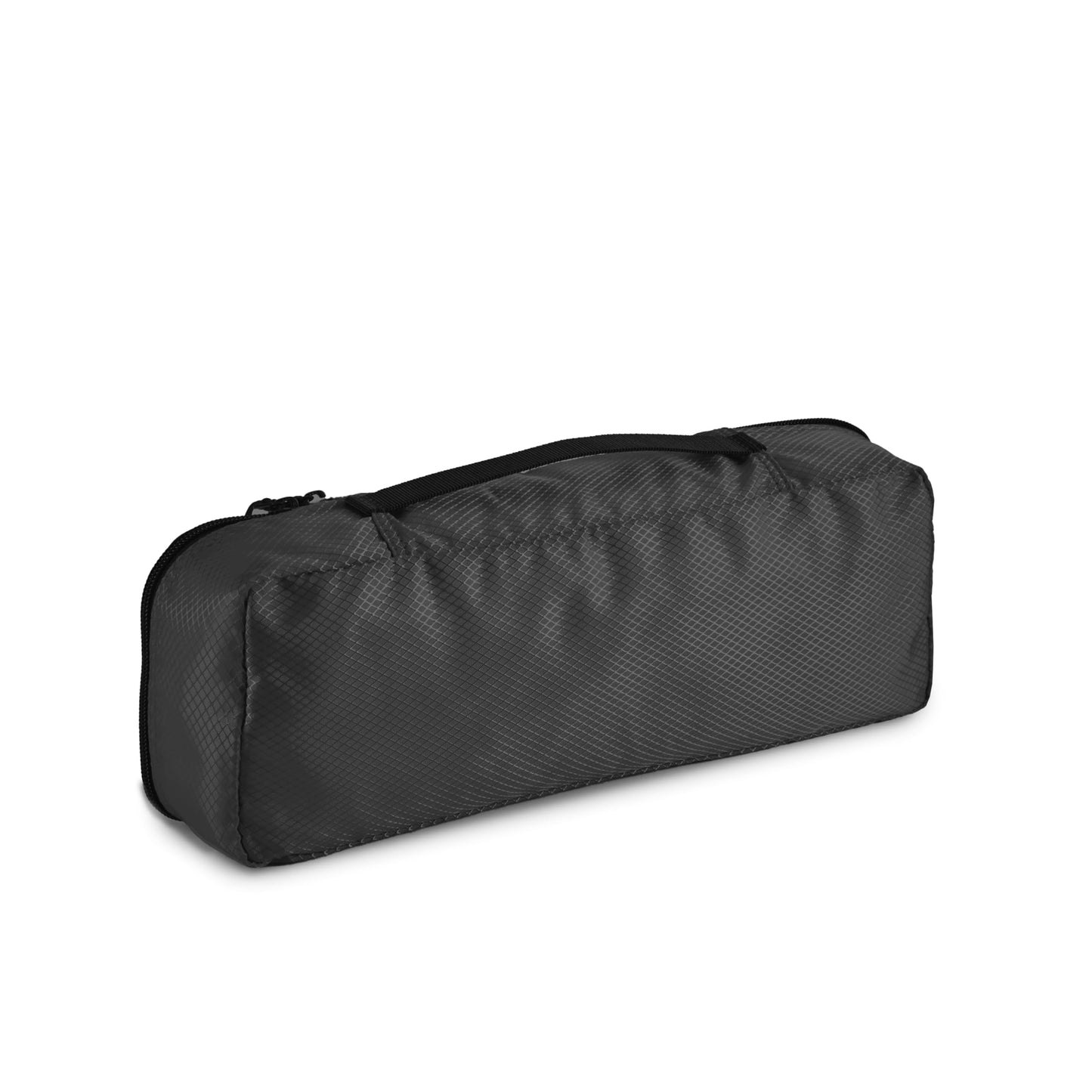 Amazon Basics Lightweight Packing Cubes Travel Organizer Set with Double Zipper, Mesh Top, Small, Medium, Large, Slim, Black, 4 Piece