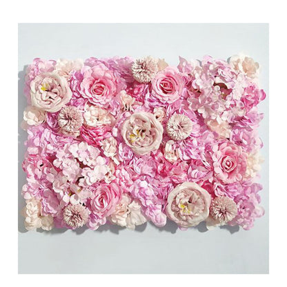 JIIPOREGJ Flower Panels Artificial Flowers Romantic Floral Backdrop Hedge Home Wedding Party Decor Background,Easy to Clean and Installation,12pcs
