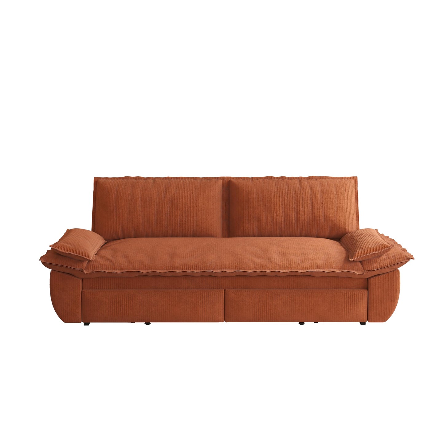 73.2" Oversized Convertible Loveseat Sleeper Sofa Bed for Living Room Queen Size Pull Out Sofabed, 3 in 1 Cloud Upholstered Pullout Lounge Sofa Couch with Pillow-top Armrest