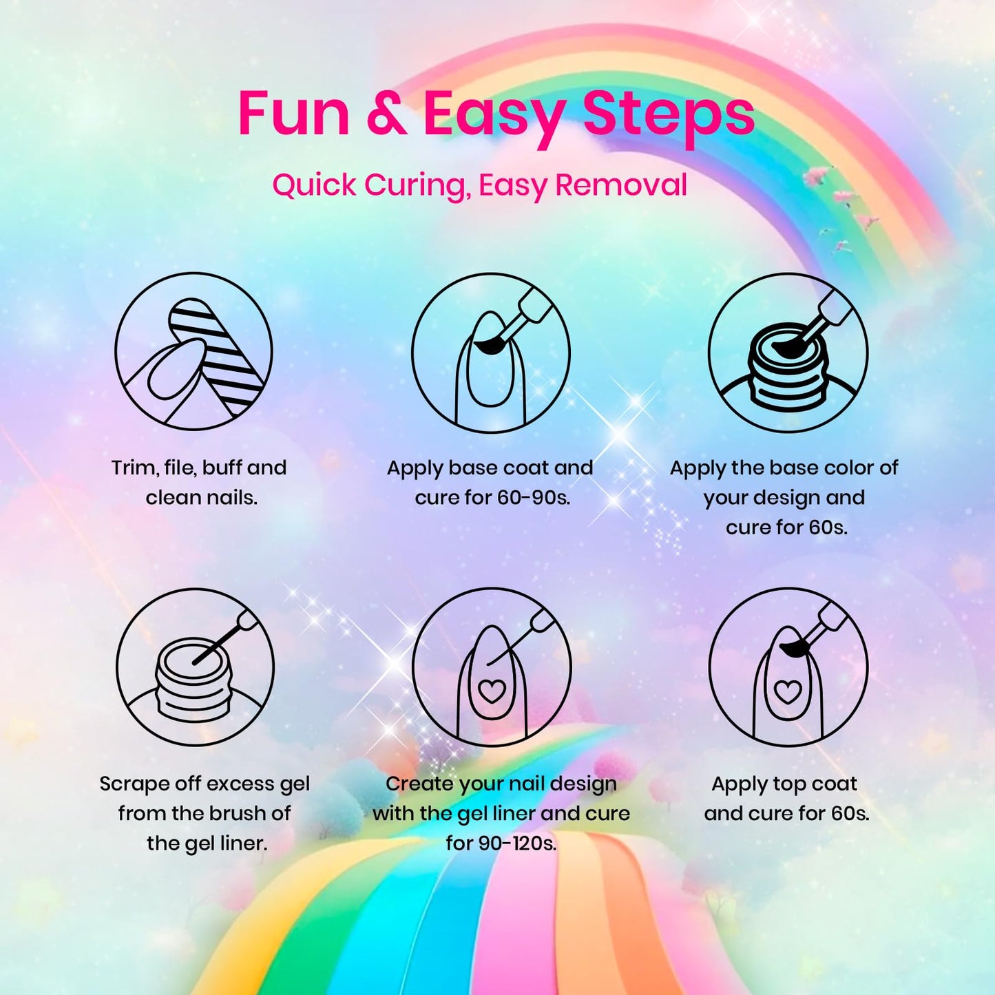 Beetles Nail Stamp 3Pcs Silicone French Tip Nail Stamp Kit with Replacement Nail Stamper Heads and Scrapers Soft Silicone Nail Printing Tool for Home Manicure Diy Nail Art Salon Gifts for Girls