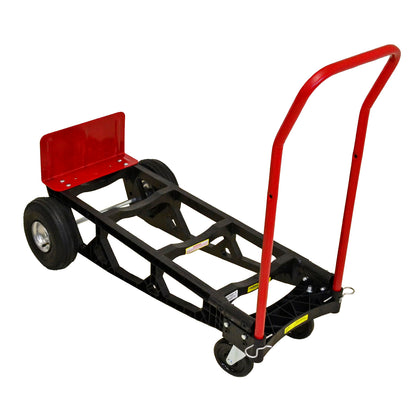 Milwaukee Hand Trucks 40611 Nylon Convertible Truck with 10-Inch Pneumatic Tires