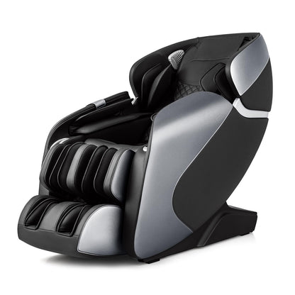 Giantex Full Body Massage Chair - Zero Gravity Shiatsu Massage Recliner with SL Track, Voice Control, Heat, Foot Roller, Thai Yoga Stretch, Airbags, 12 Auto Modes, 5 Manual Modes, Free Indoor Delivery