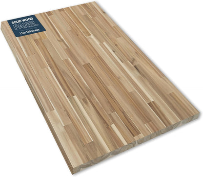 AllForWood 60''L x 36''W x 1.5''Th Acacia Solid Wood Butcher Block Countertop, Butcher Block Table Top for DIY Washer Dryer/Island/Kitchen Countertop (Unfinished)