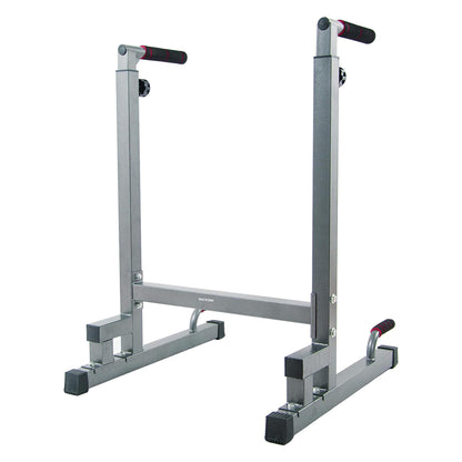 BalanceFrom Steel Frame Dip Station with Adjustable Height, 500 Pound Weight Capacity – Upper Body Workout Home Gym Equipment for Triceps, Push & Pull Ups, Leg Raises, and Bench Press