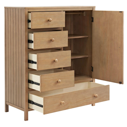 Soho Baby Everlee Chifferobe, Honey Wood