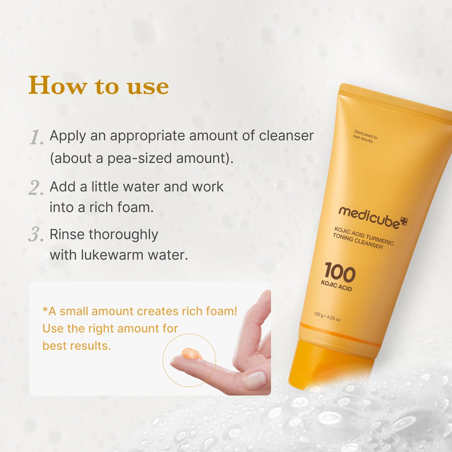 medicube PDRN Marshmallow Whip Cleanser | Face Wash, Cleansing Foam for Pore Care & Uneven Skin Tone | Gentle Daily Deep Cleansing | Hydrating and Nourishing Facial Cleanser | Korean Skincare