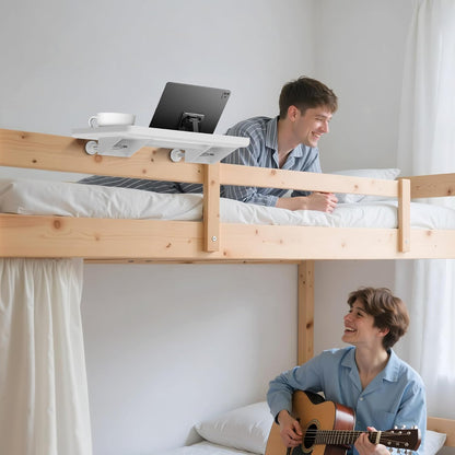 Bedside Shelf for Dorm Bunk Bed, Clip On Nightstand, Bed Side Table Tray Organizer, College Dorm Room Essentials
