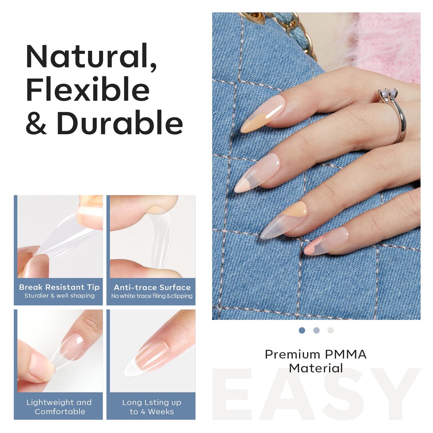 modelones 9 in One Gel Nail Glue Brush On Nail Glue 15 ml for Tips, Rhinestones, Base Coat, Blooming Art Gel Kit for Press on Nails Acrylic Tips U V Lamp Needed 2Pcs