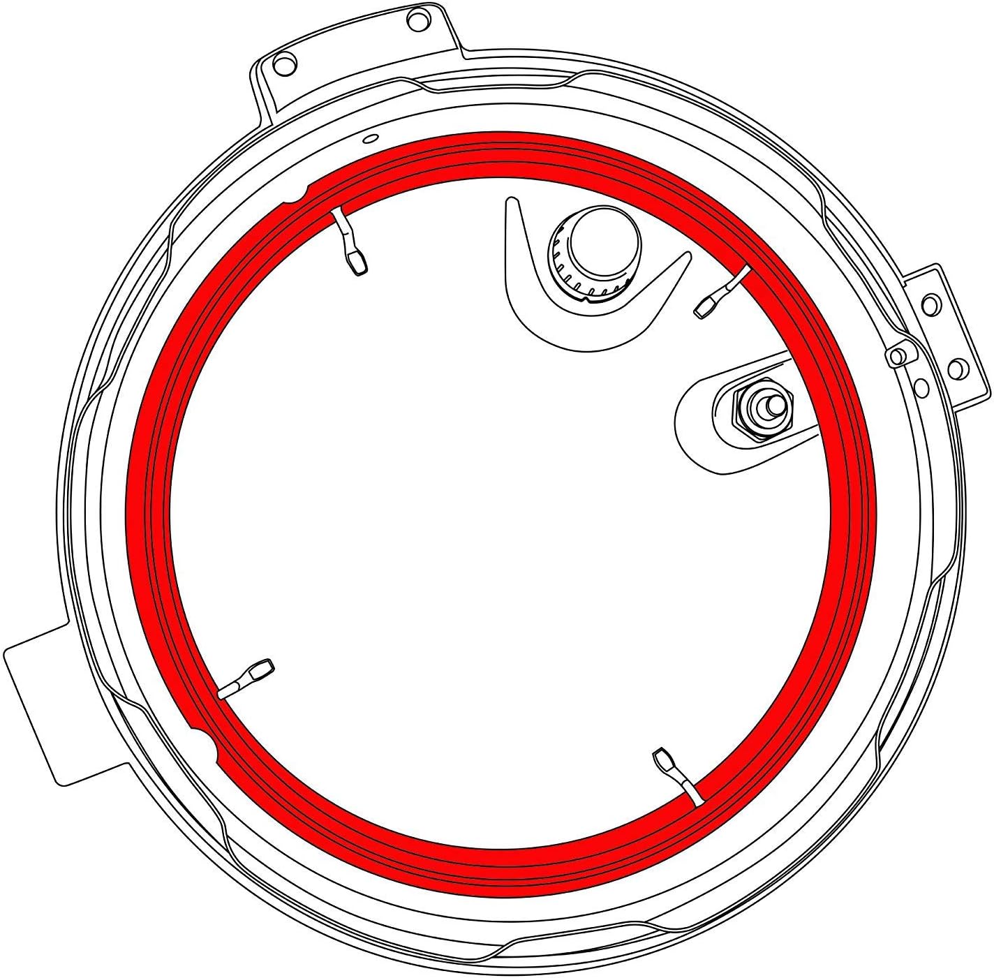 GJS Gourmet Gasket Compatible with BELLA Electric Pressure Cooker (8 Qt), Not Created or Sold by Bella