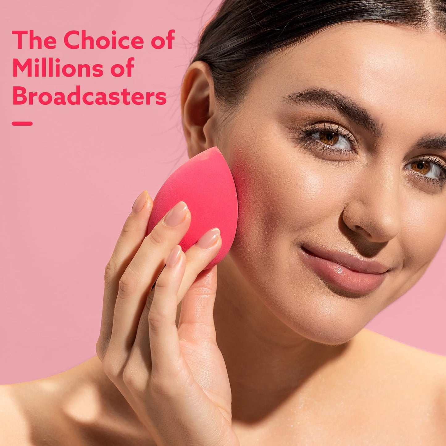 8pcs Makeup Sponge Set Professional Blender Sponge Soft Concealer Sponge Facial Makeup Tools for Foundation Liquid Powder, Stocking Stuffers for women(Pink)