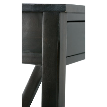SIMPLIHOME Kitchener Console Table - 47 Inch Wide Solid Wood Sofa Table in Hickory Brown, Contemporary Storage Table for Entryway or Living Room with 2 Drawers, Bottom Shelf, and X-Design Side Panels