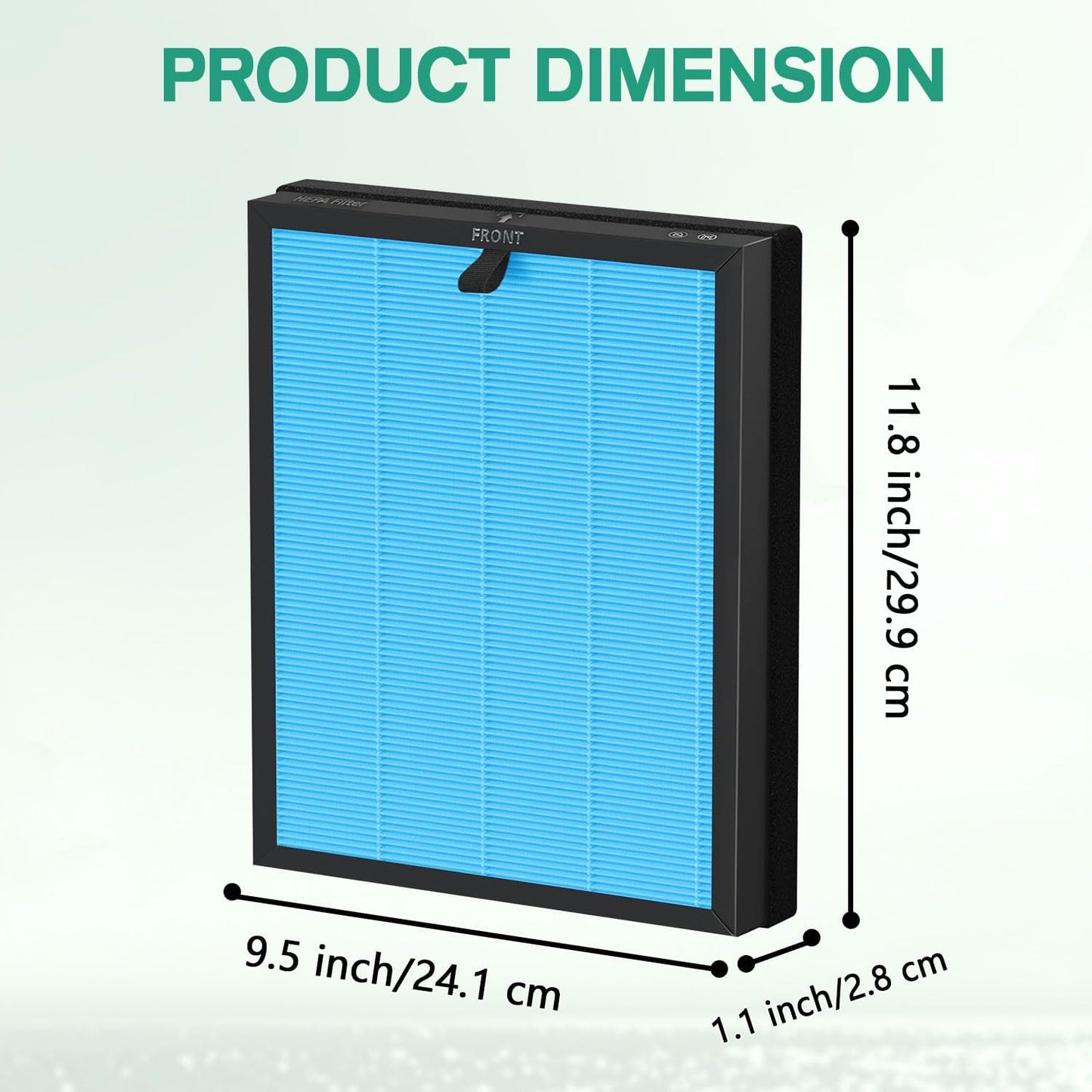 MKD05 Air Filter Replacement - Compatible with AROEVE MKD05 Air Purifier, 4-in-1 HEPA Filter, 2 Pack