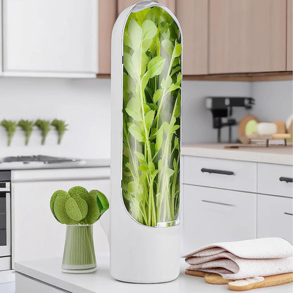HVECT 2-3 (2PCS) Herb Saver for Refrigerator, Herb Saver Pod Cilantro Containers for Refrigerator, Fresh Herb Keeper