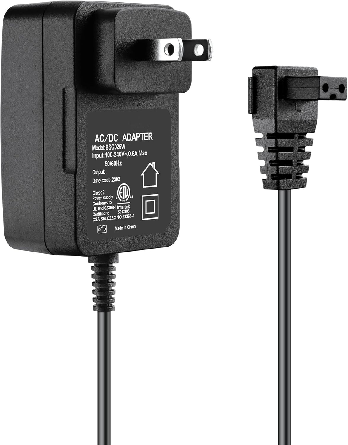 2-Prong 12.6V 1A AC/DC Adapter for AIPER Smart Seagull 600 Cordless Robotic Pool Vacuum Cleaner