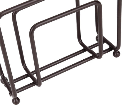 Mind Reader Wire Napkin Holder, Multi-Unit Free-Standing Tissue Storage for Dining Area, Pack of 2, Stainless Steel
