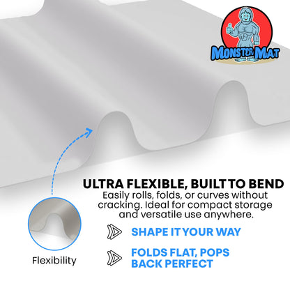 Extra Large Silicone Craft Mat 48x24 Inch – Heat Resistant Table Protector, Non-Slip Surface for Painting, DIY, Clay, Bakin, Easy Clean, Rolls Up – Use as Floor or Cutting Mat by MonsterMat