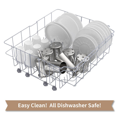Stainless Steel Slicer Shredder Attachment for KitchenAid Stand Mixer, Cheese Grater Attachment for KitchenAid with 4 Blades, Dishwasher Safe