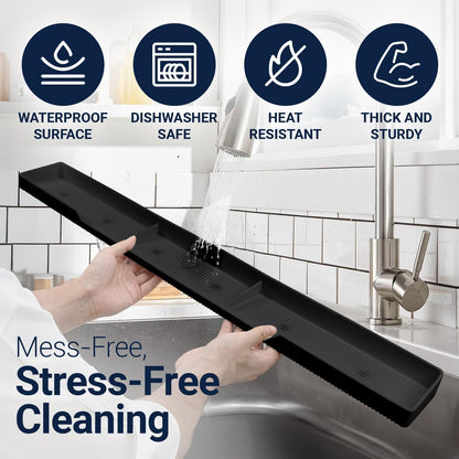 6 Silicone Magnetic Over the Stove Shelf for Back of Stove - Magnetic Stove Top Shelf and Over Stove Shelf, Over Oven