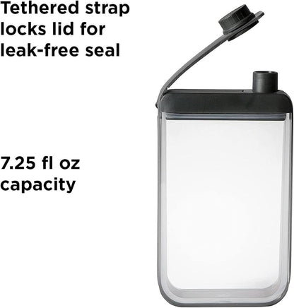 Houdini Leak-Free Discreet Flask, Black, 7.25 Ounces