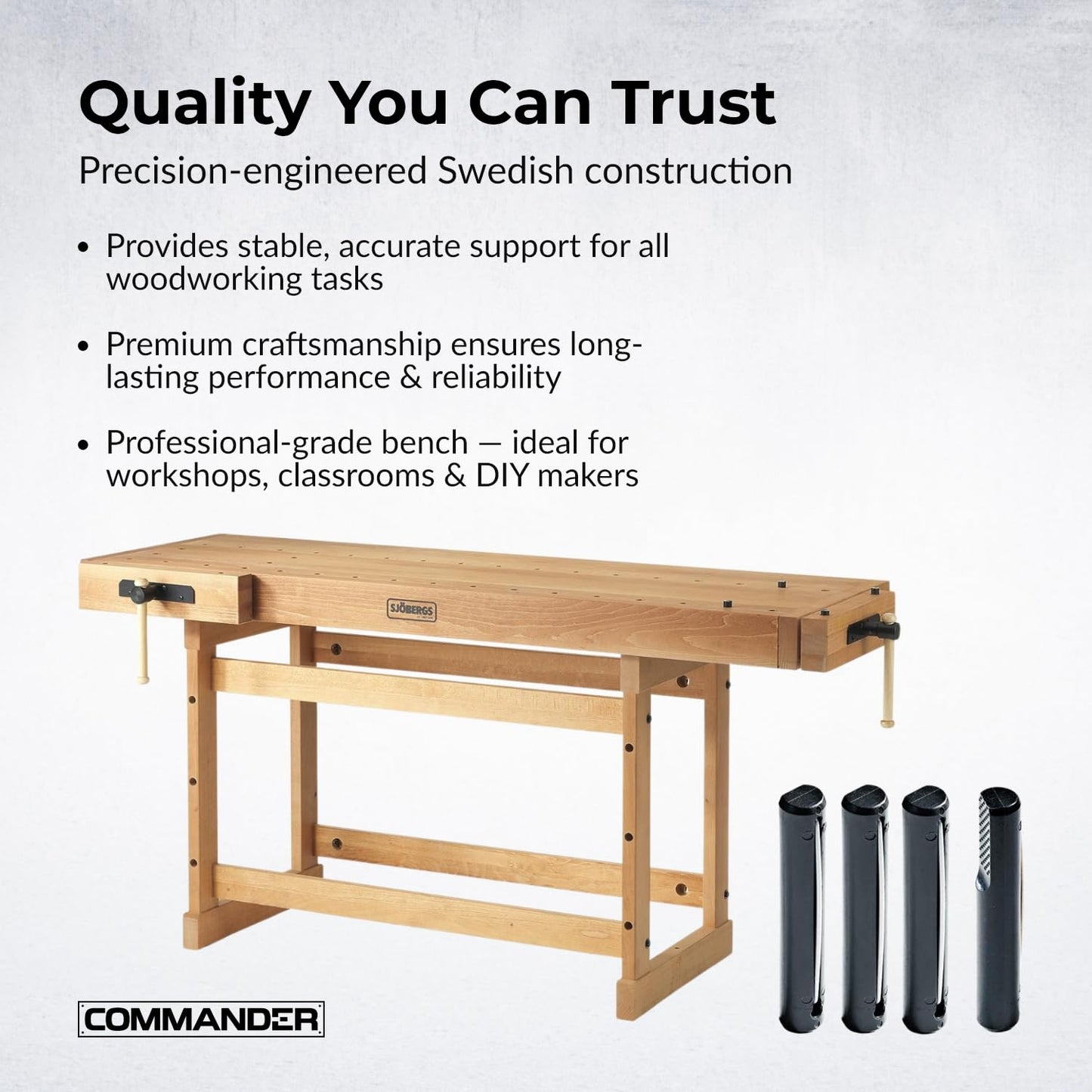 Sjobergs Scandi Plus 1825 Beech Wood Workbench (SJO-33279)