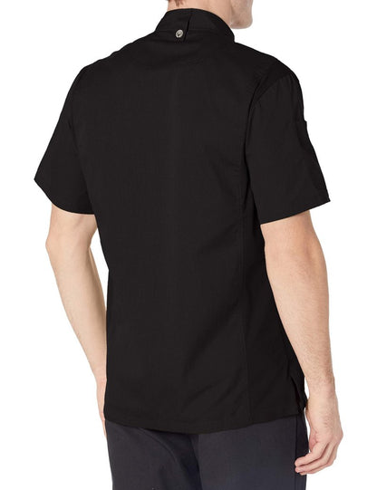 Chef Works Men's Springfield Chef Coat, Black, Small