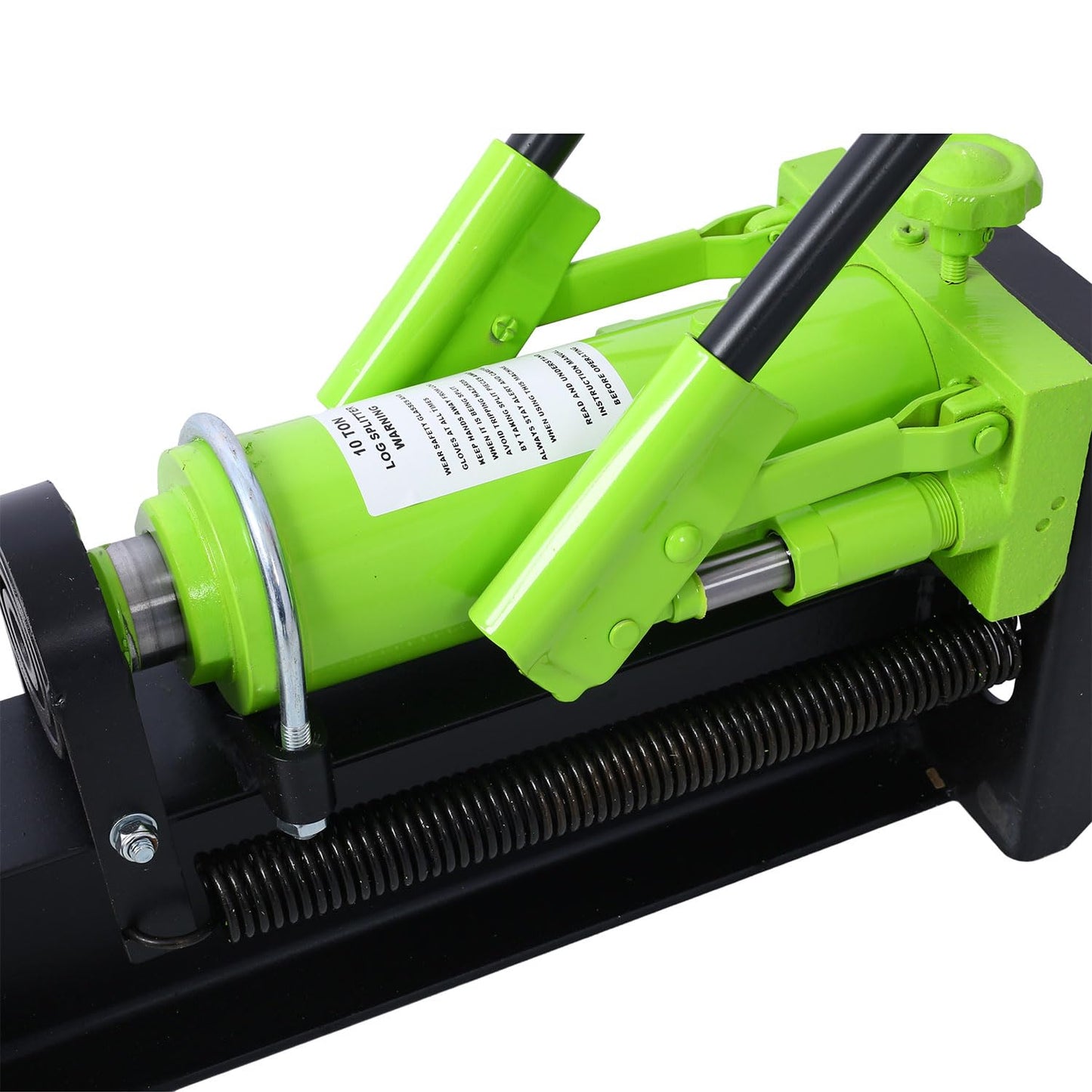 HOYOC Log Splitter Portable, Heavy Duty 10 Ton Horizontal Log Splitter Wood Cutter Manual Hydraulic 2 Speed Wheel Hydraulic Log Splitter w/Built-in Wheel Durable Manual Wood Splitter