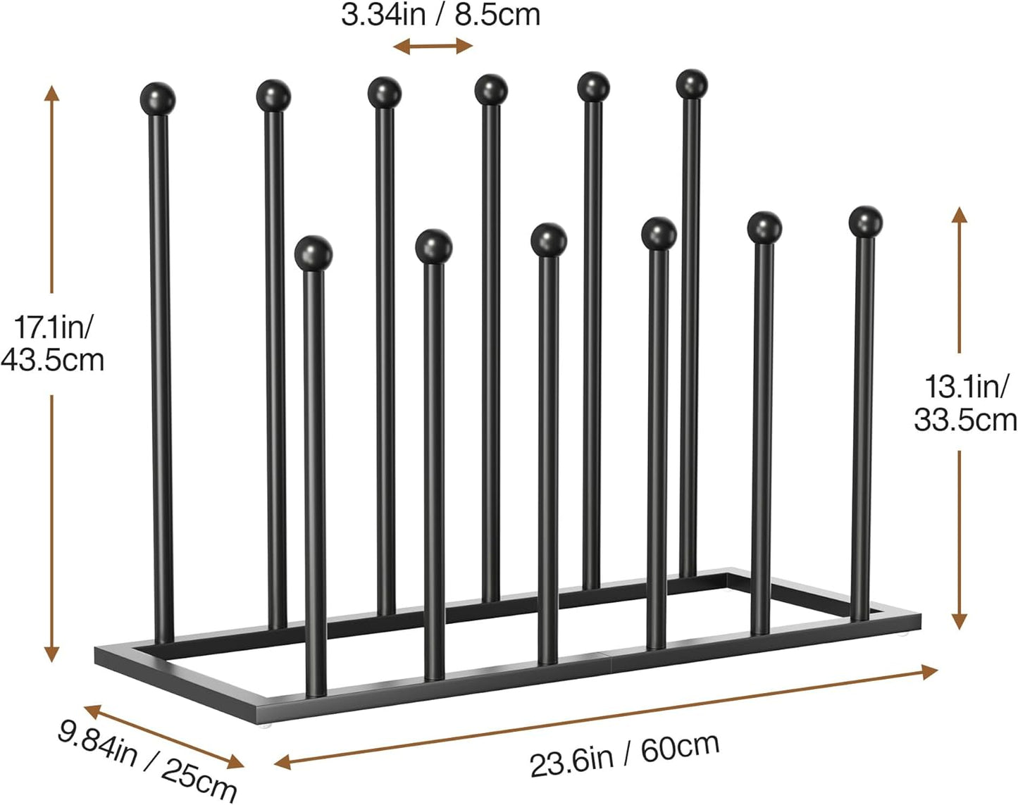 Closet, 6 pickpiff Boot Rack Organizer Tall Boots - Black Boot Storage Organizer Tall Boots for Entryway, Garage