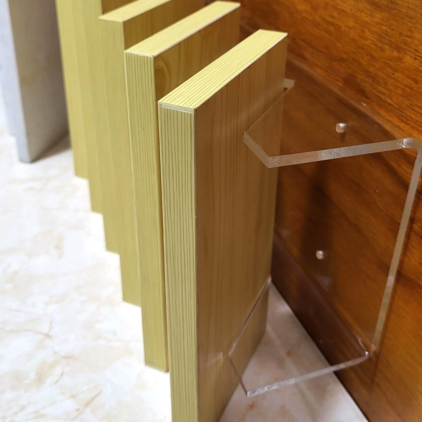 Floor tile sample rack,Acrylic Sample Display Shelf - 110cm Wooden Slab & Marble Tile Storage Rack for Trade Shows & Retail Stores - Stylish Organization Solution for Samples and Merchandise