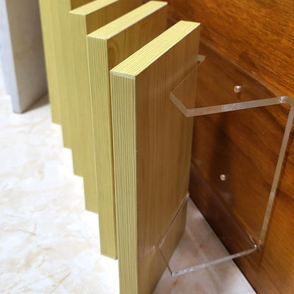 Floor tile sample rack,Acrylic Sample Display Shelf - 110cm Wooden Slab & Marble Tile Storage Rack for Trade Shows & Retail Stores - Stylish Organization Solution for Samples and Merchandise
