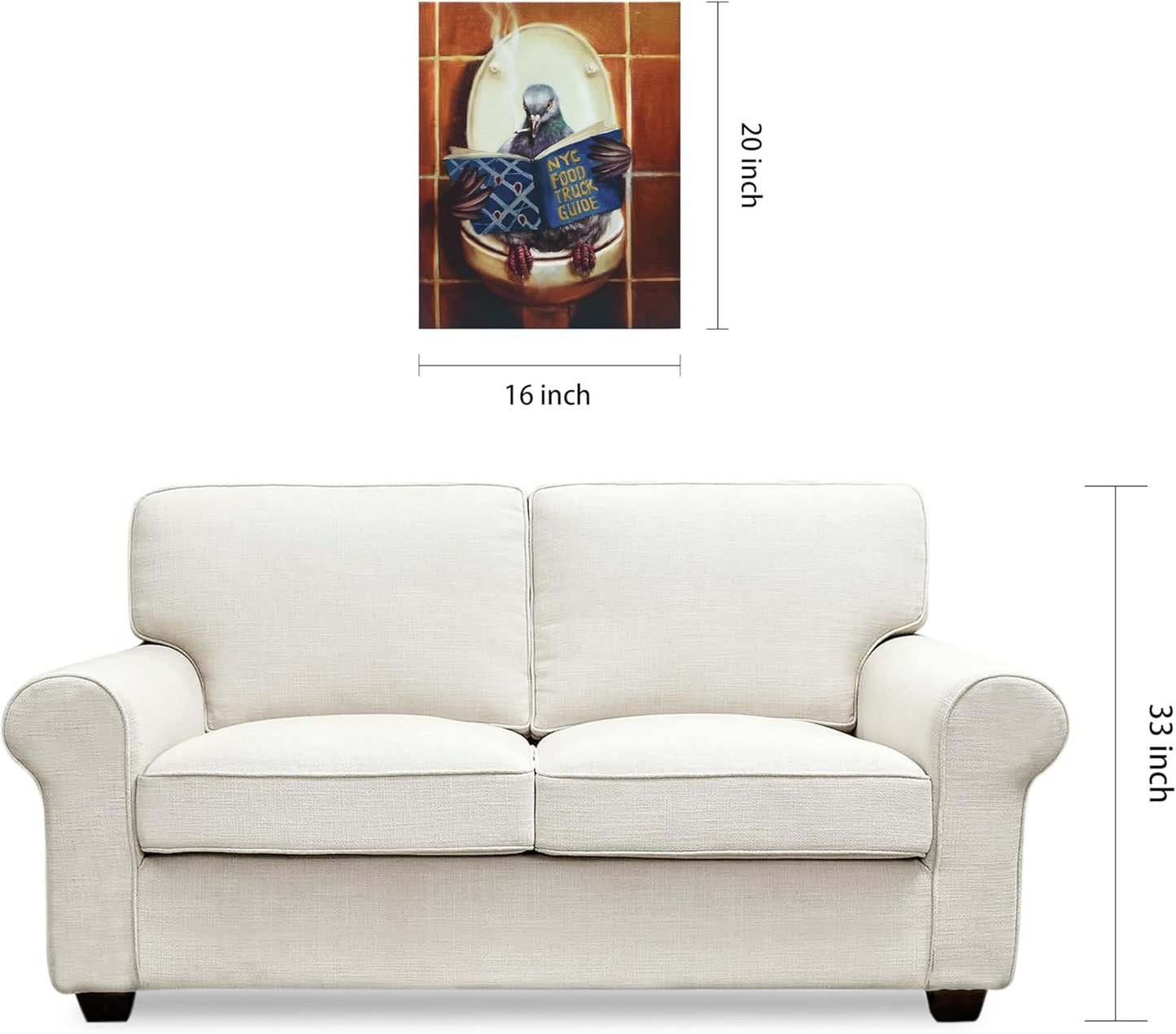 20" 16" 2", Empire Art Direct Stool Pigeon Pet Wall, Graphic Wall Art Print on Wrapped Canvas Contemporary,Ready