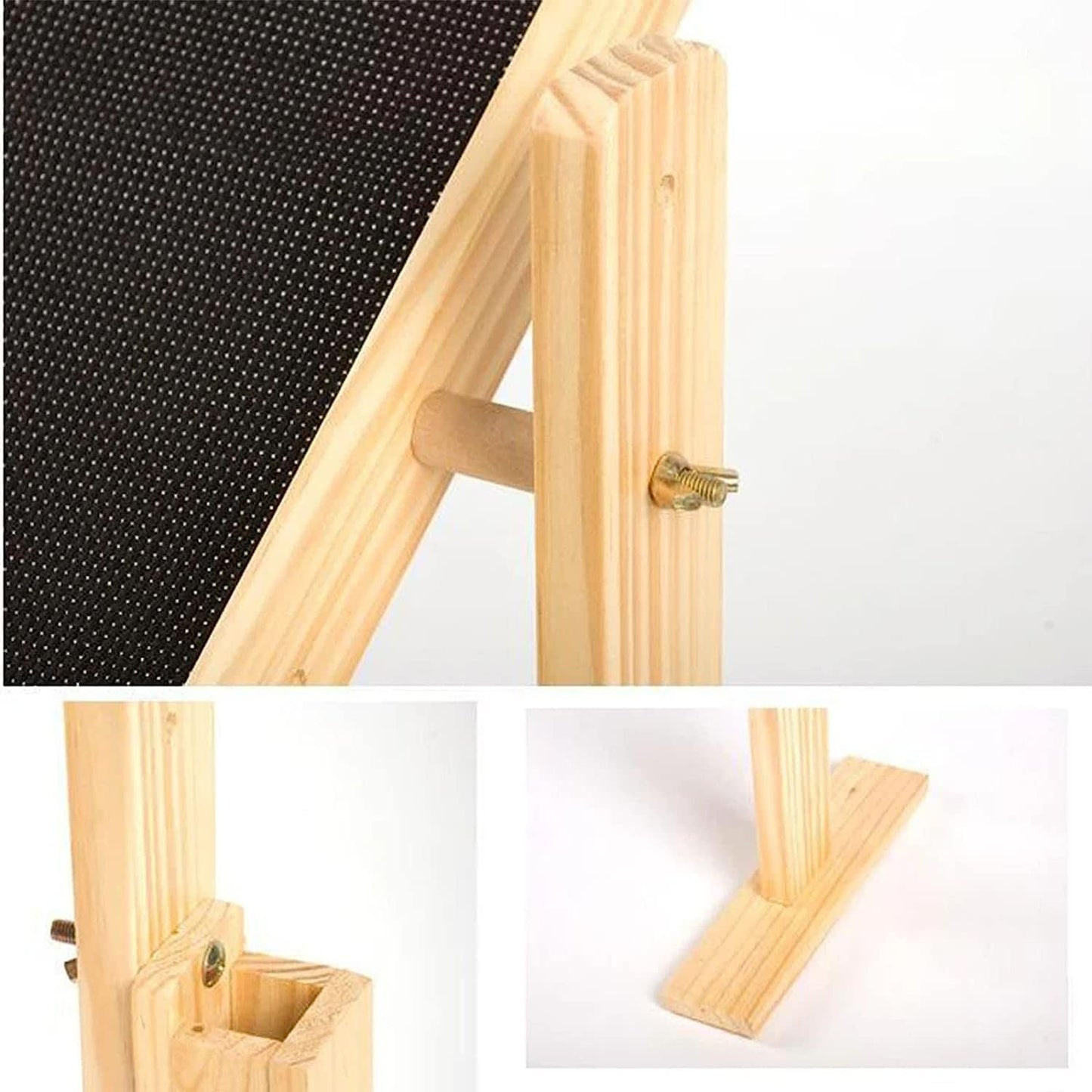 ELUKHT Cross Stitch Frame Stand, Wooden Adjustable Tapestry Frame Embroidery Stand, with Tool Box, Wide Base Design, for Arts Crafts Sewing Needlework