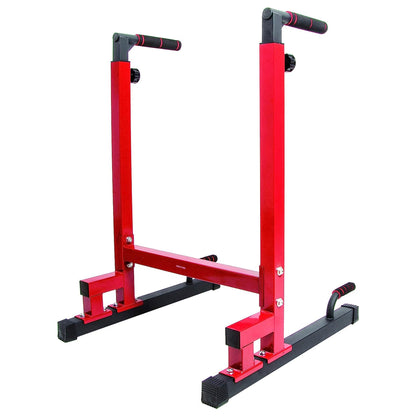 BalanceFrom Steel Frame Dip Station with Adjustable Height, 500 Pound Weight Capacity – Upper Body Workout Home Gym Equipment for Triceps, Push & Pull Ups, Leg Raises, and Bench Press