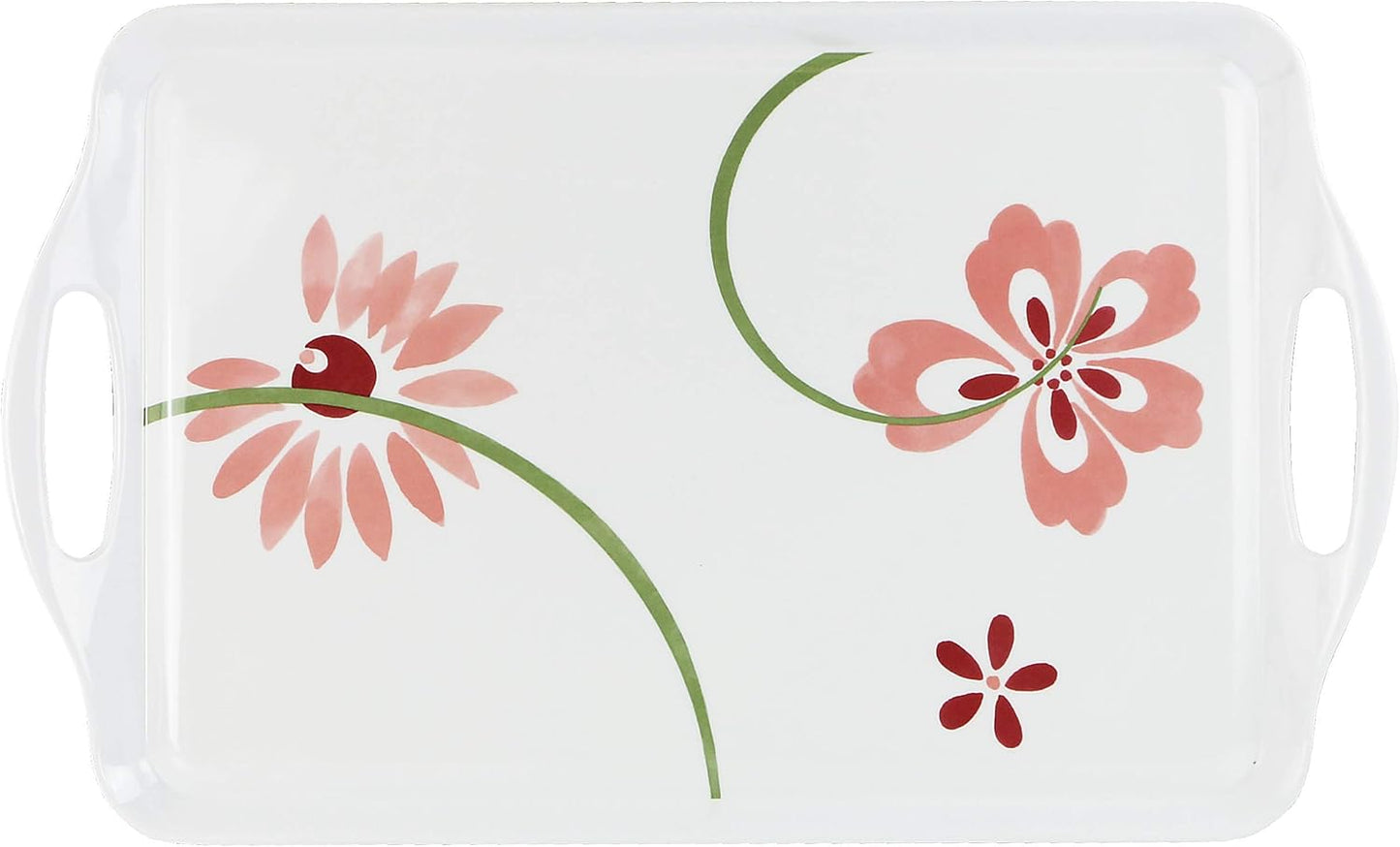 Durable Rectangular Melamine Serving Tray in Classic Design