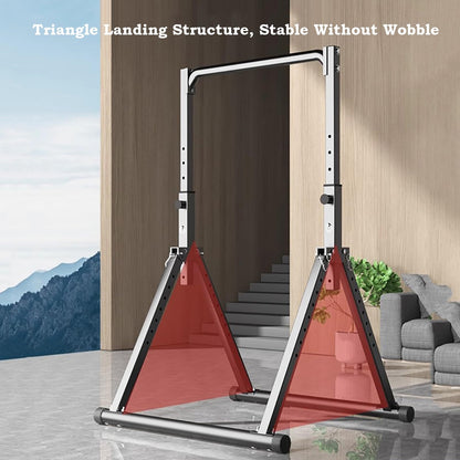 Freestanding Pull Up Bar Foldable Power Tower Dip Station Adjustable Dip Bar Strength Training Equipment For Home Gym Support 1100lbs Black