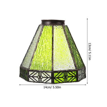 OSALADI 5.5 Inch Glass Lamp Shade Vintage Pendant Light Replacement for Mediterranean Style Restaurants and Bars