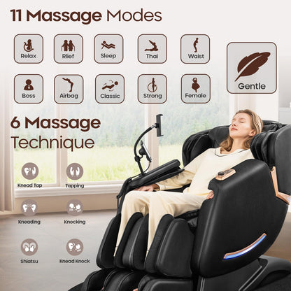 CASINTA 4D Massage Chairs Full Body - 53.5 Extend Sl Track Shiatsu Massage Chair - Zero Gravity Massage Chair,Core Heating & 22 Airbag, Smart Foot Rollers,Ai Voice, Yoga Mode